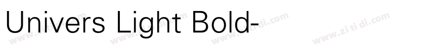 Univers Light Bold字体转换 Univers Light Bold字体转换